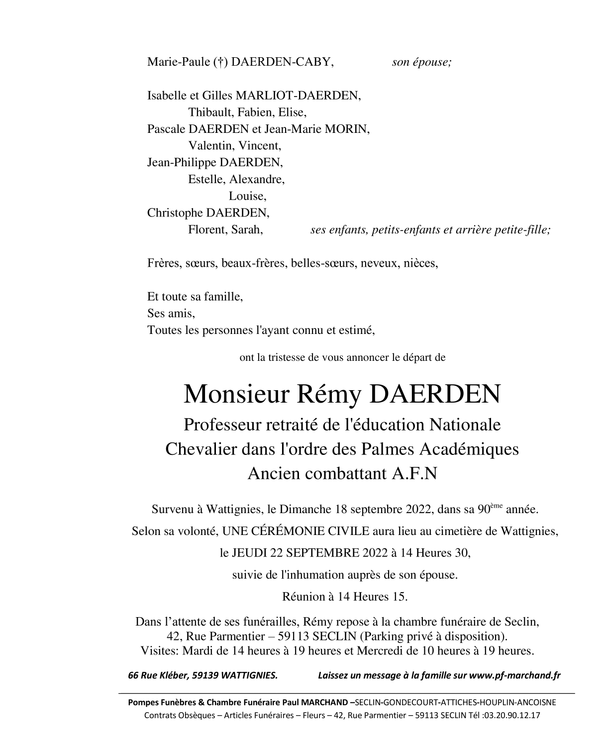 Image Pour voir le faire-part de Rémy Cliquez-ici