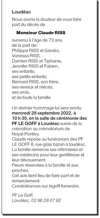 Image Annonce nécrologique