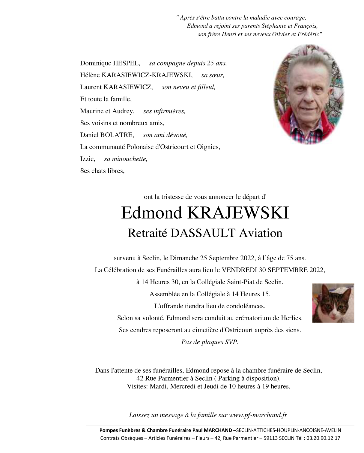 Image Pour voir le faire-part d'Edmond Cliquez-ici