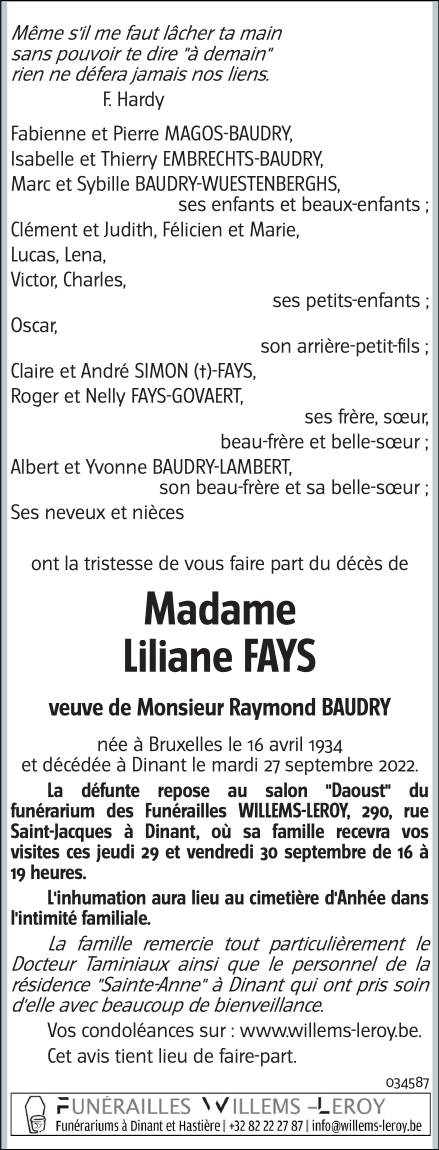 Image Annonce nécrologique