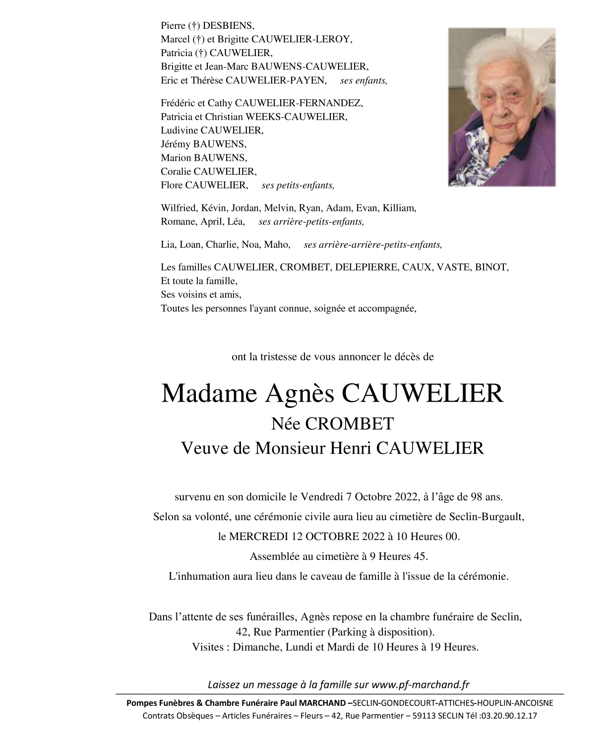 Image Pour voir le faire-part d'Agnès Cliquez-ici