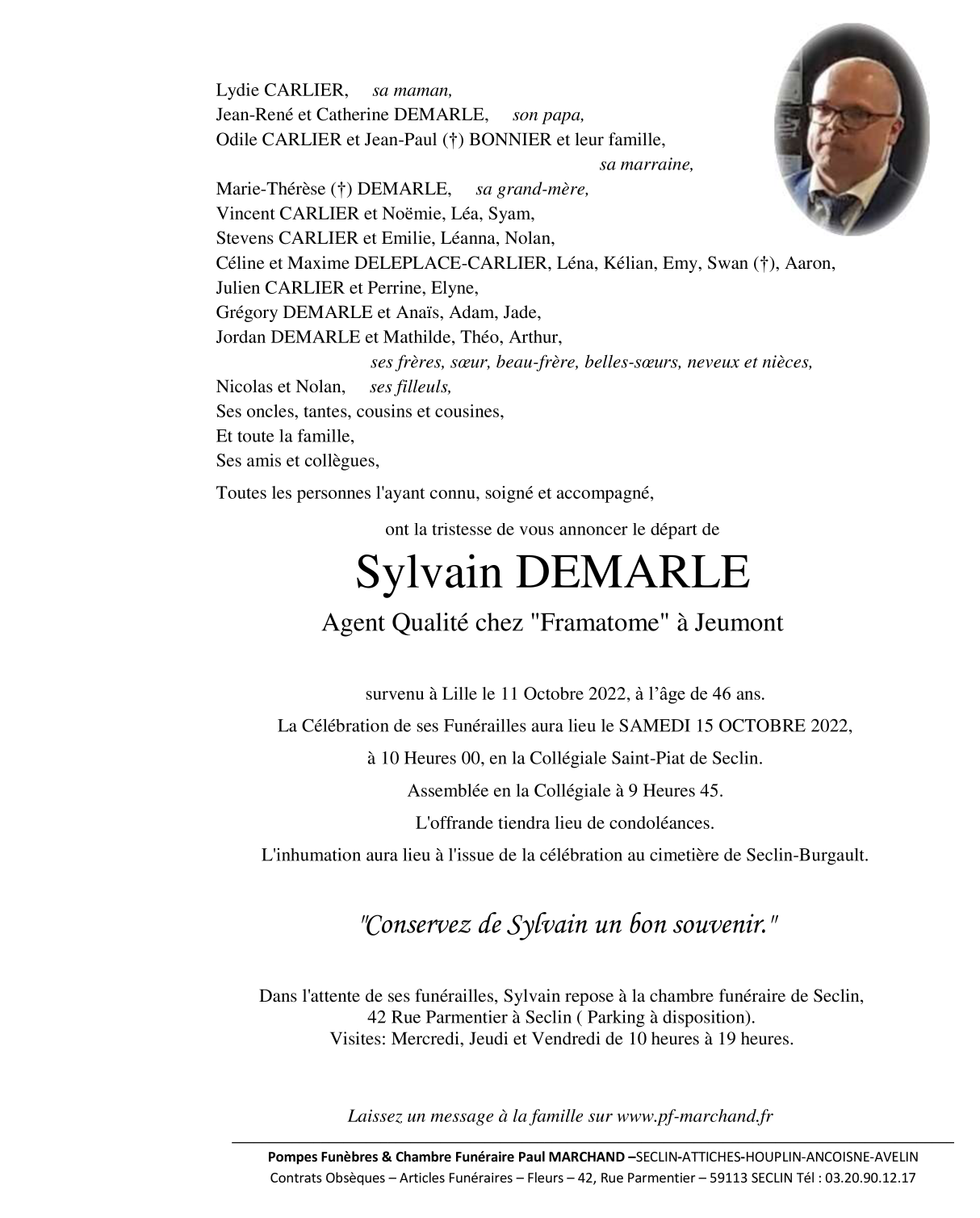 Image Pour voir le faire-part de Sylvain Cliquez-ici