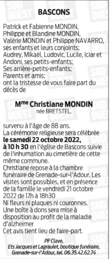 Image Annonce nécrologique