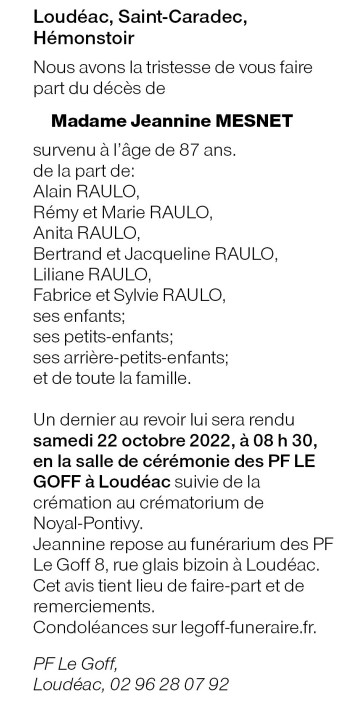 Image Annonce nécrologique