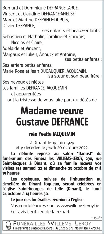 Image Annonce nécrologique