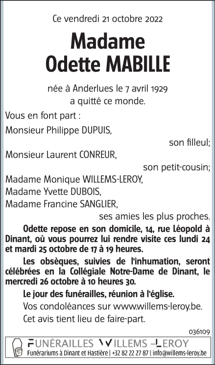 Image Annonce nécrologique