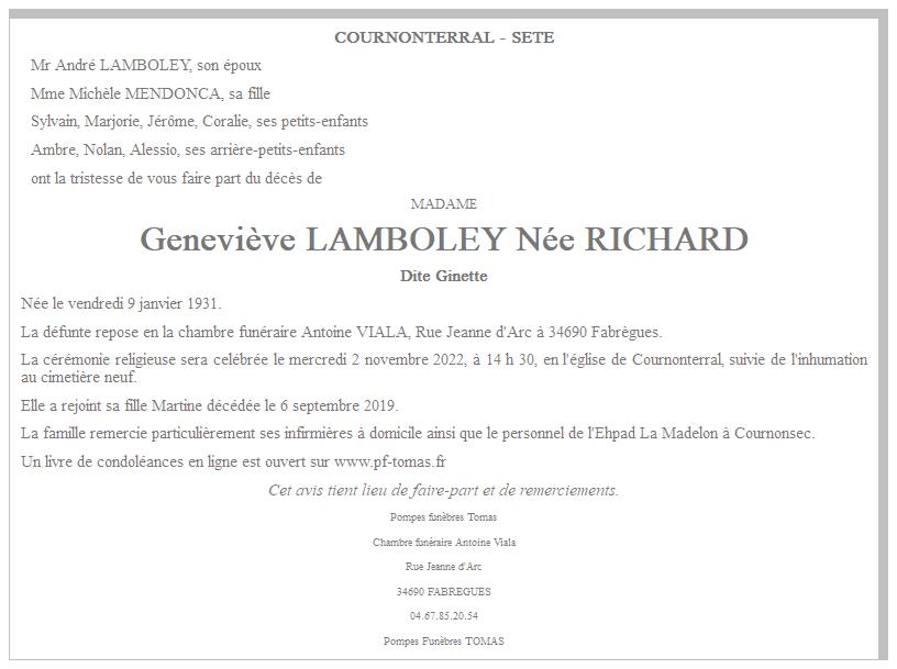 Image Annonce nécrologique