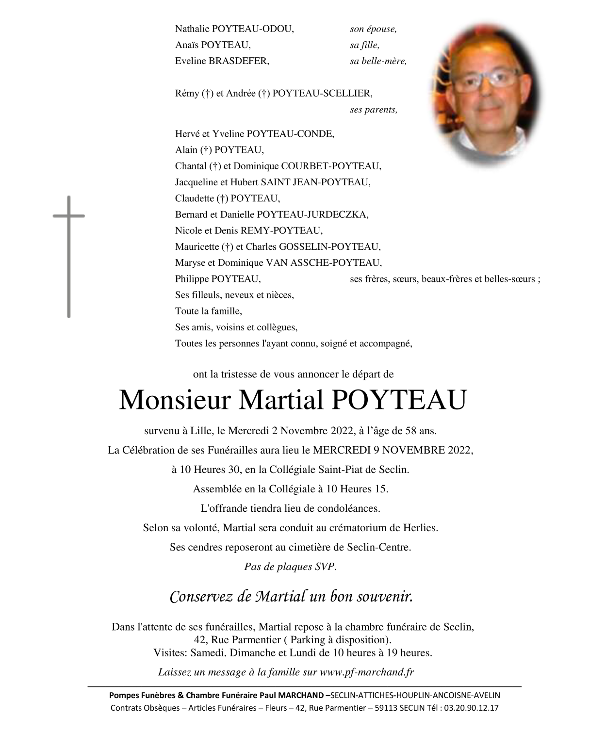 Image Pour voir le faire-part de Martial CLIQUEZ-ICI