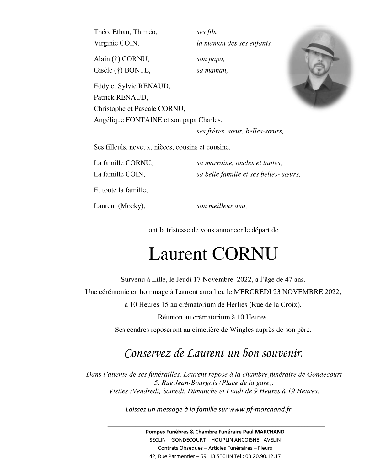Image Pour voir le faire-part de Laurent cliquez-ici