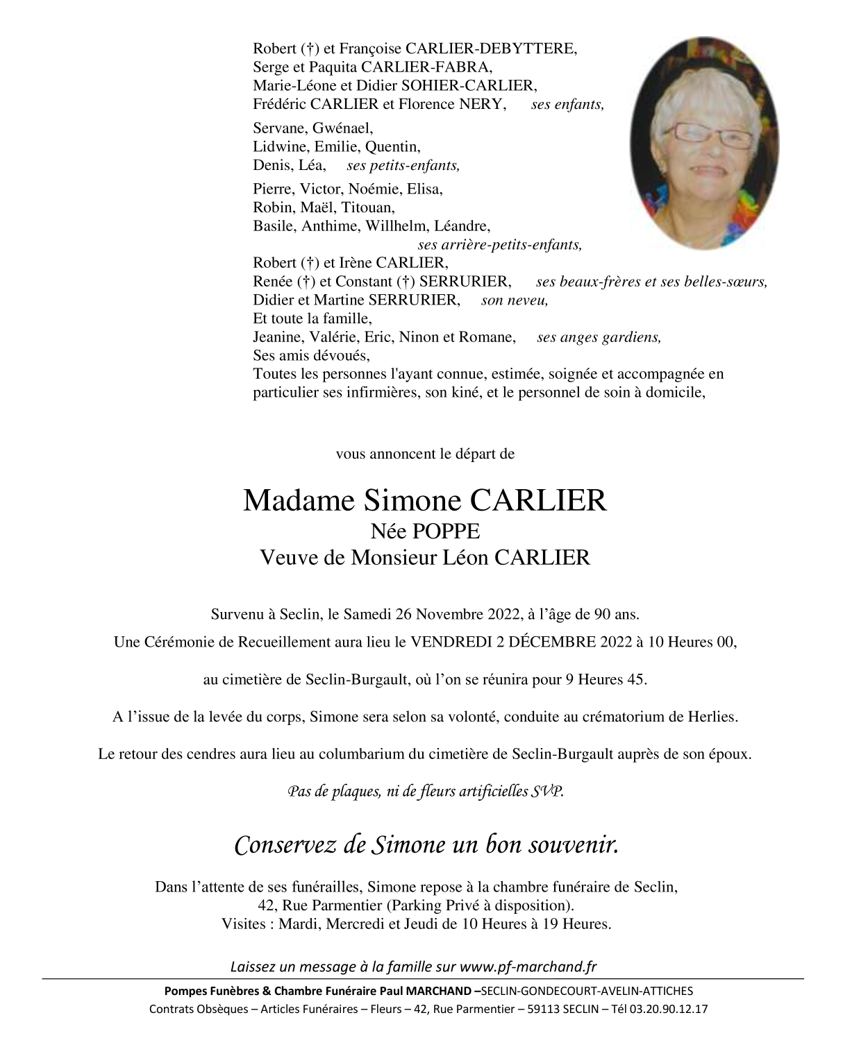 Image Pour voir le faire-part de Simone Cliquez-ici