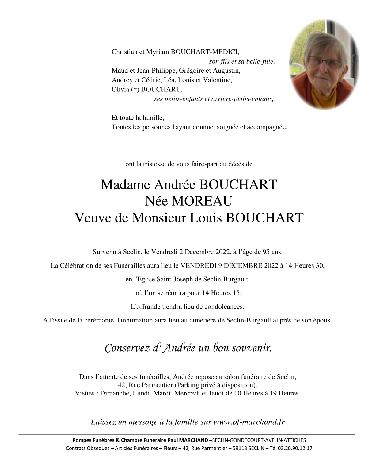 Image Pour voir le faire-part d'Andrée Cliquez-ici