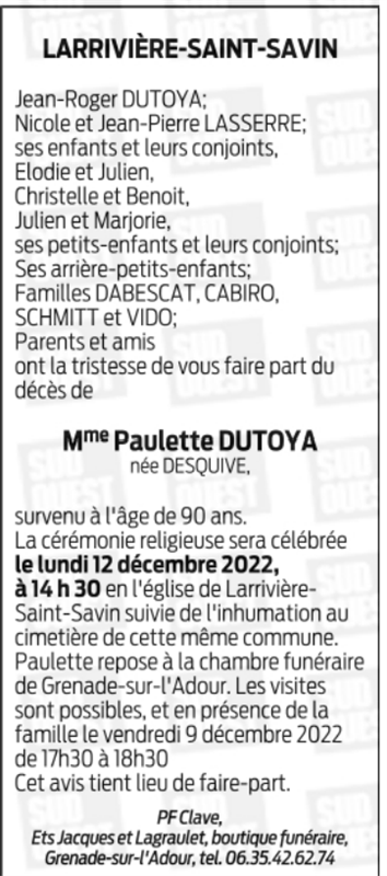 Image Annonce nécrologique