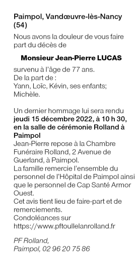 Image Annonce nécrologique