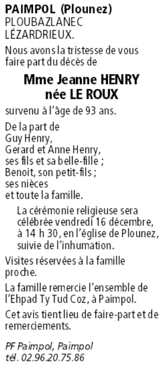 Image Annonce nécrologique
