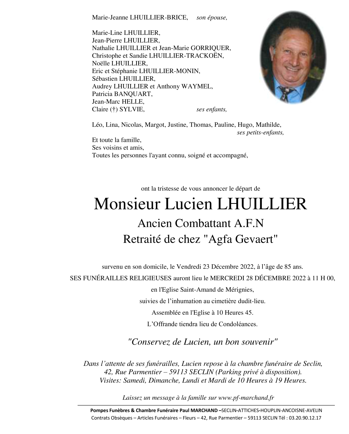 Image Pour voir le faire-part de Lucien Cliquez-ici