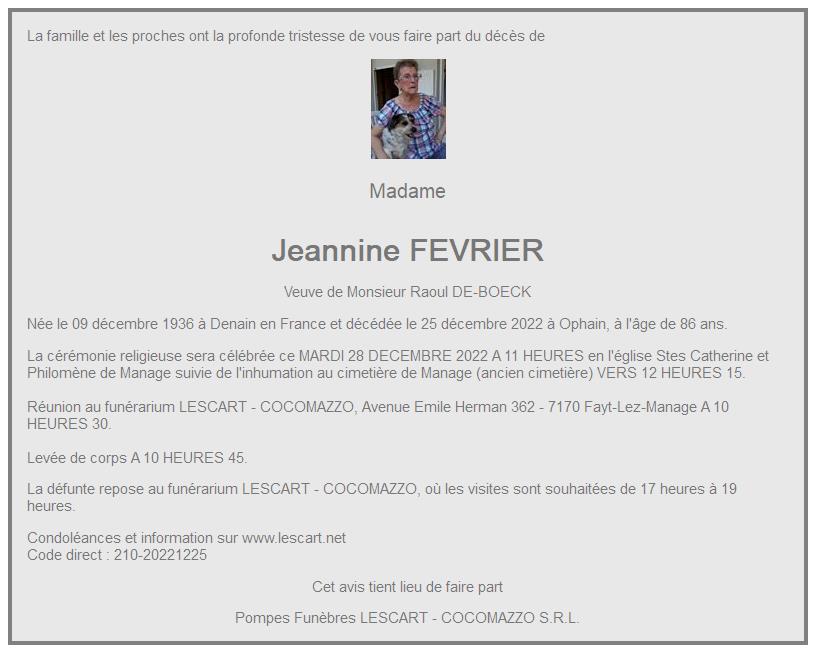 Image Annonce nécrologique