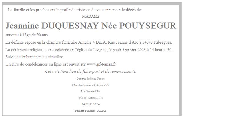 Image Annonce nécrologique