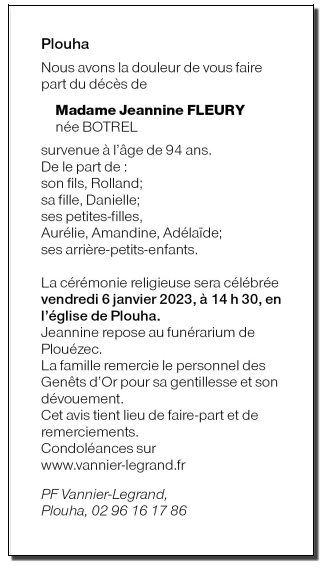 Image Annonce nécrologique
