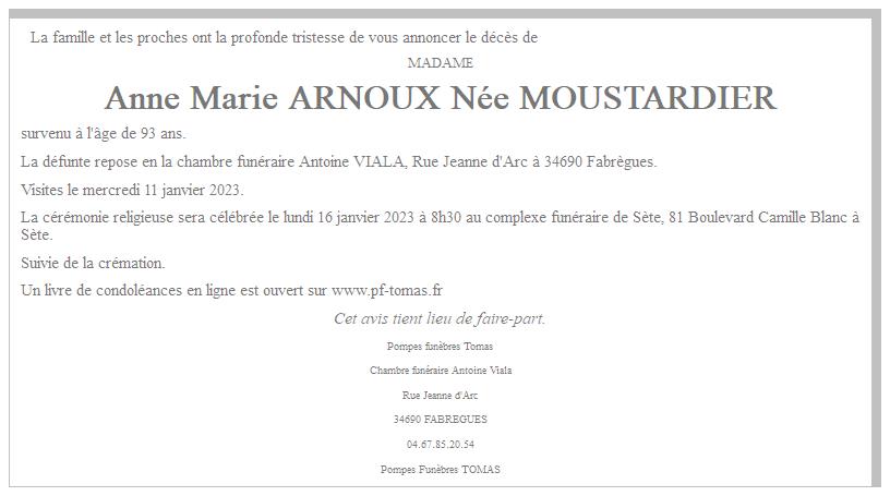 Image Annonce nécrologique