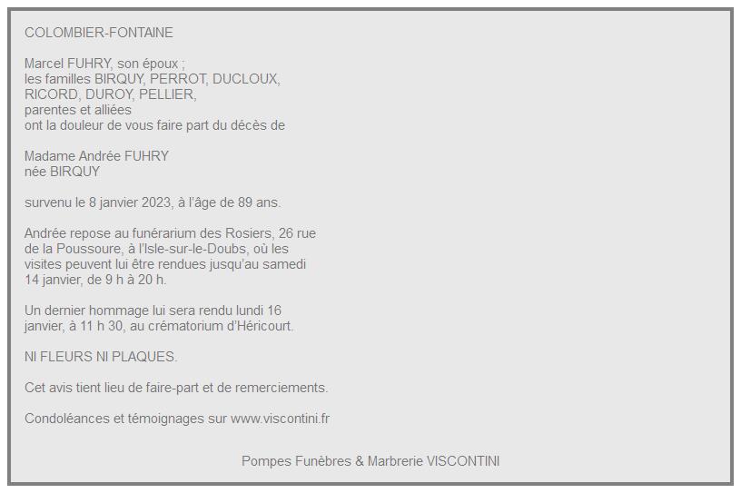 Image Annonce nécrologique