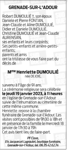 Image Annonce nécrologique