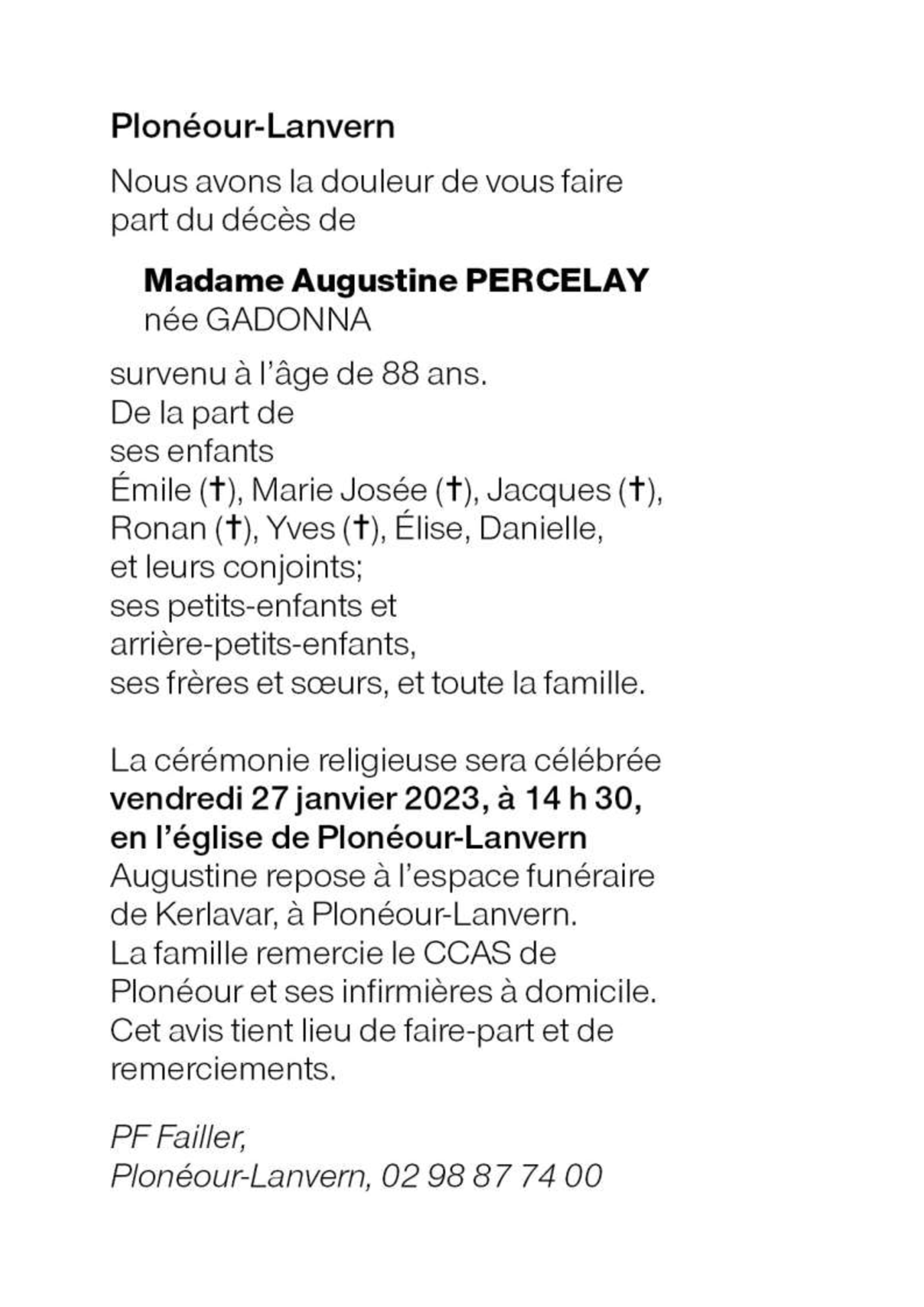 Image Annonce nécrologique
