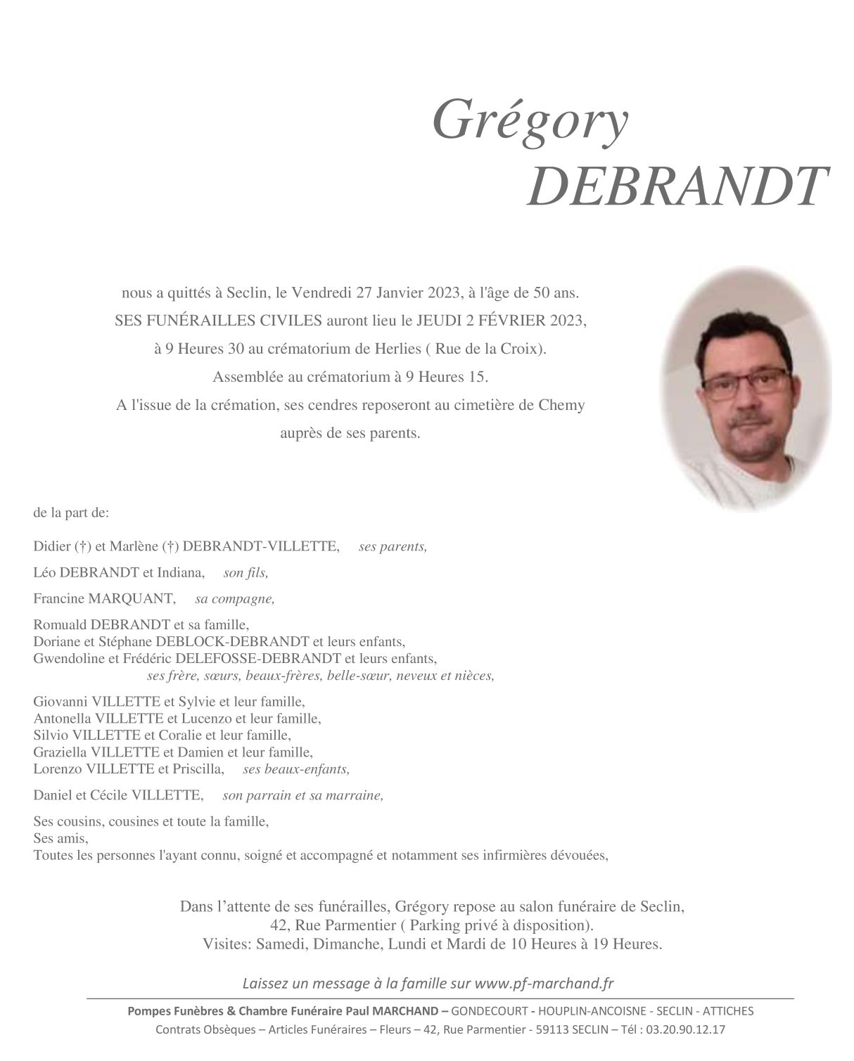 Image Pour voir le faire-part de Grégory Cliquez-ici