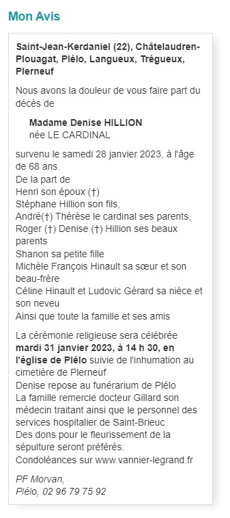 Image Annonce nécrologique