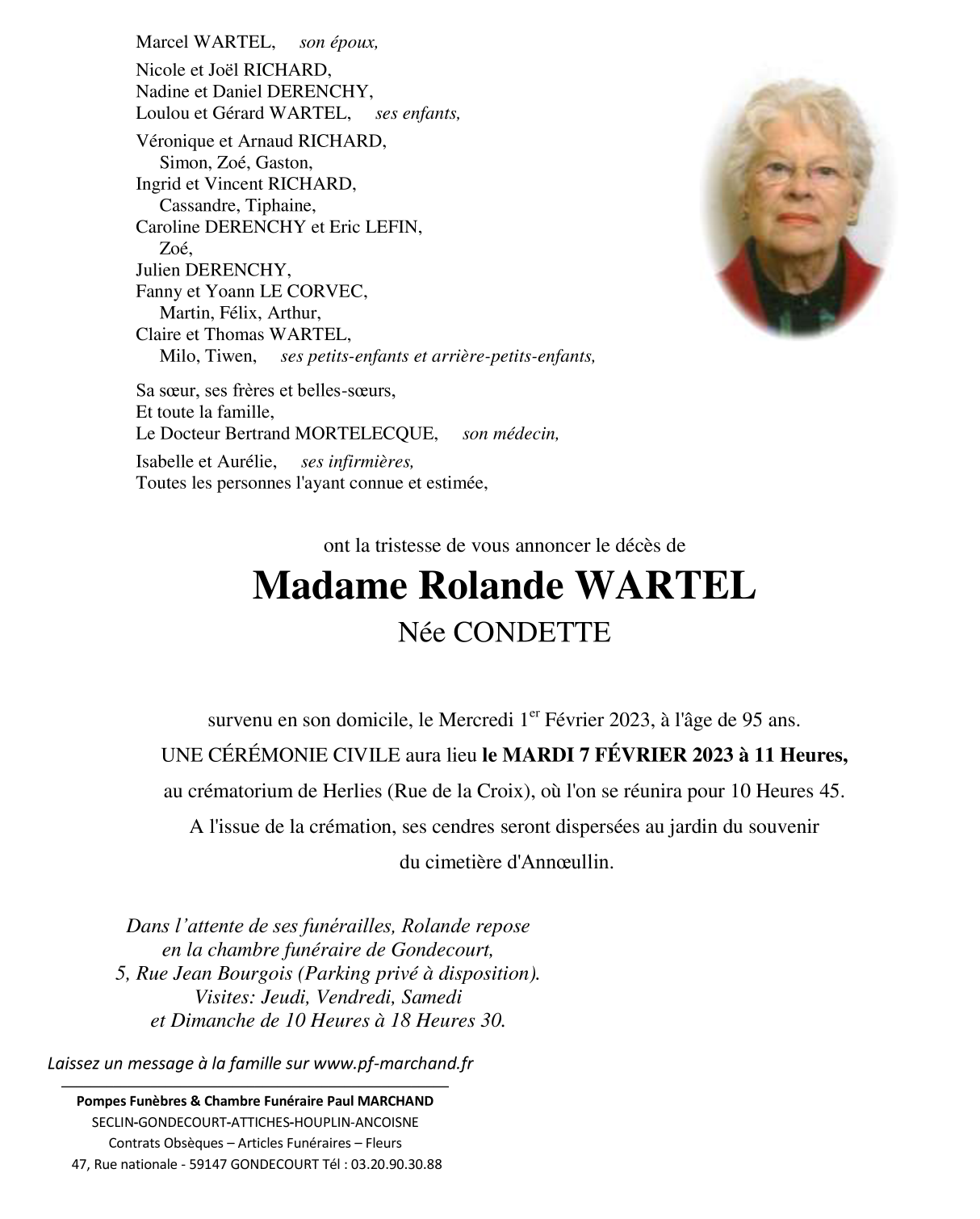 Image Pour voir le faire-part de Rolande Cliquez-ici