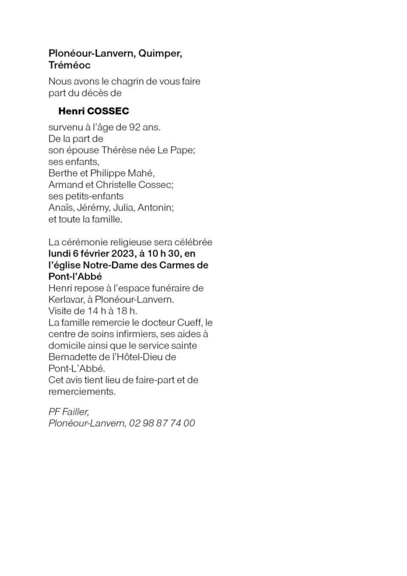 Image Annonce nécrologique