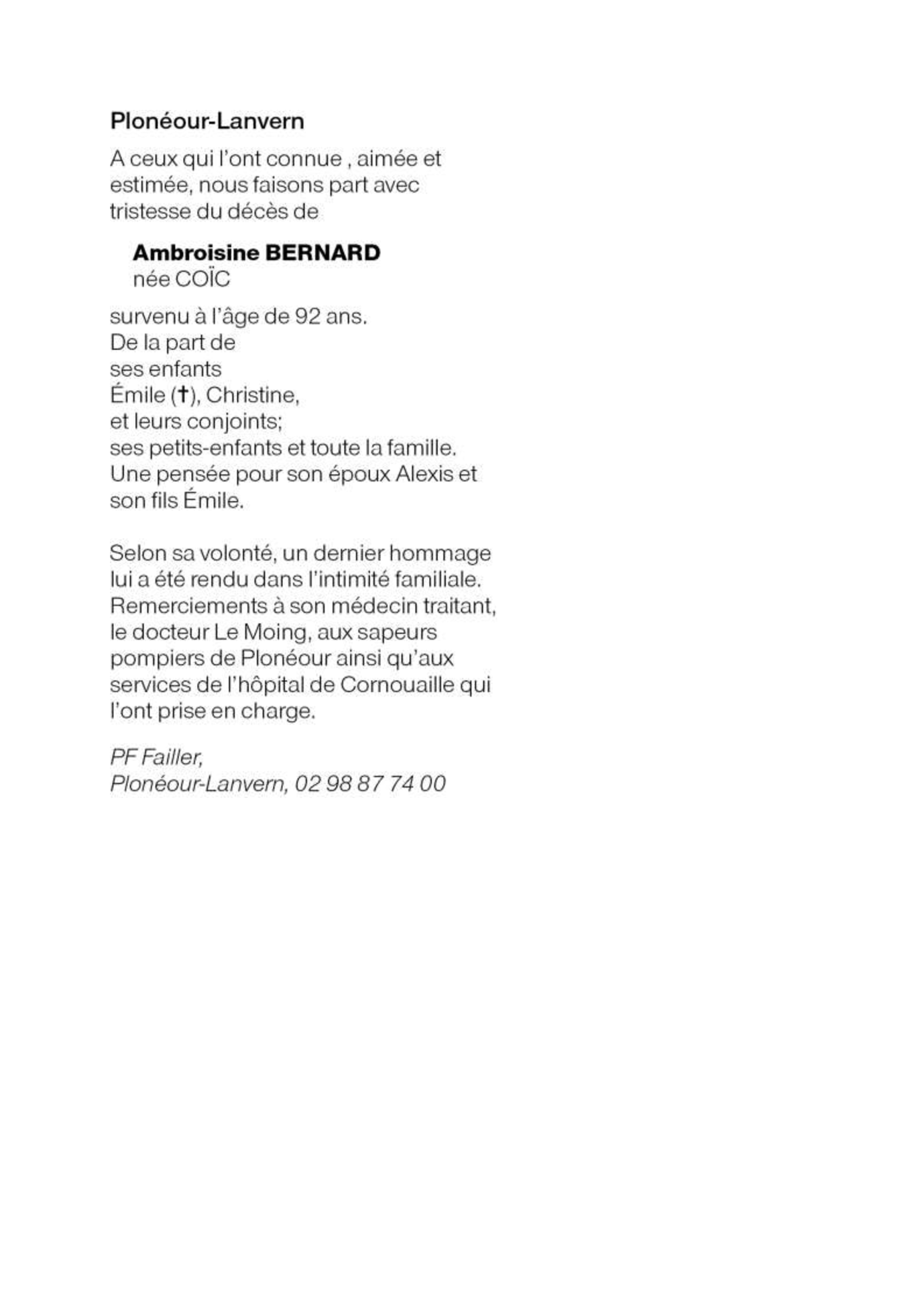 Image Annonce nécrologique