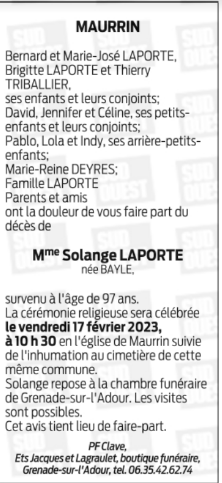 Image Annonce nécrologique