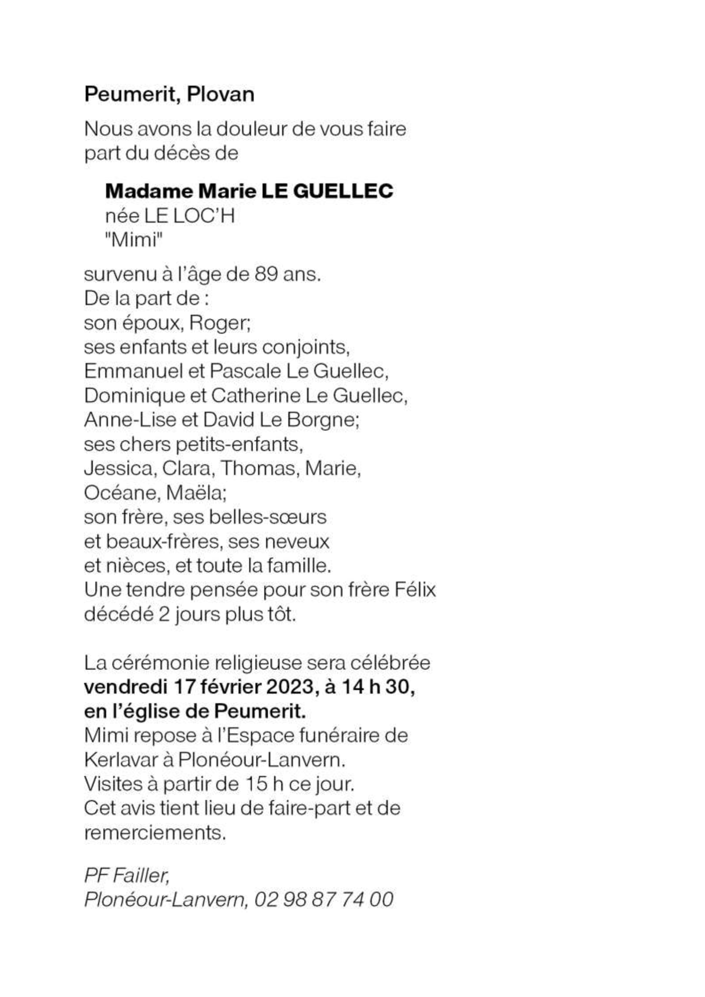 Image Annonce nécrologique