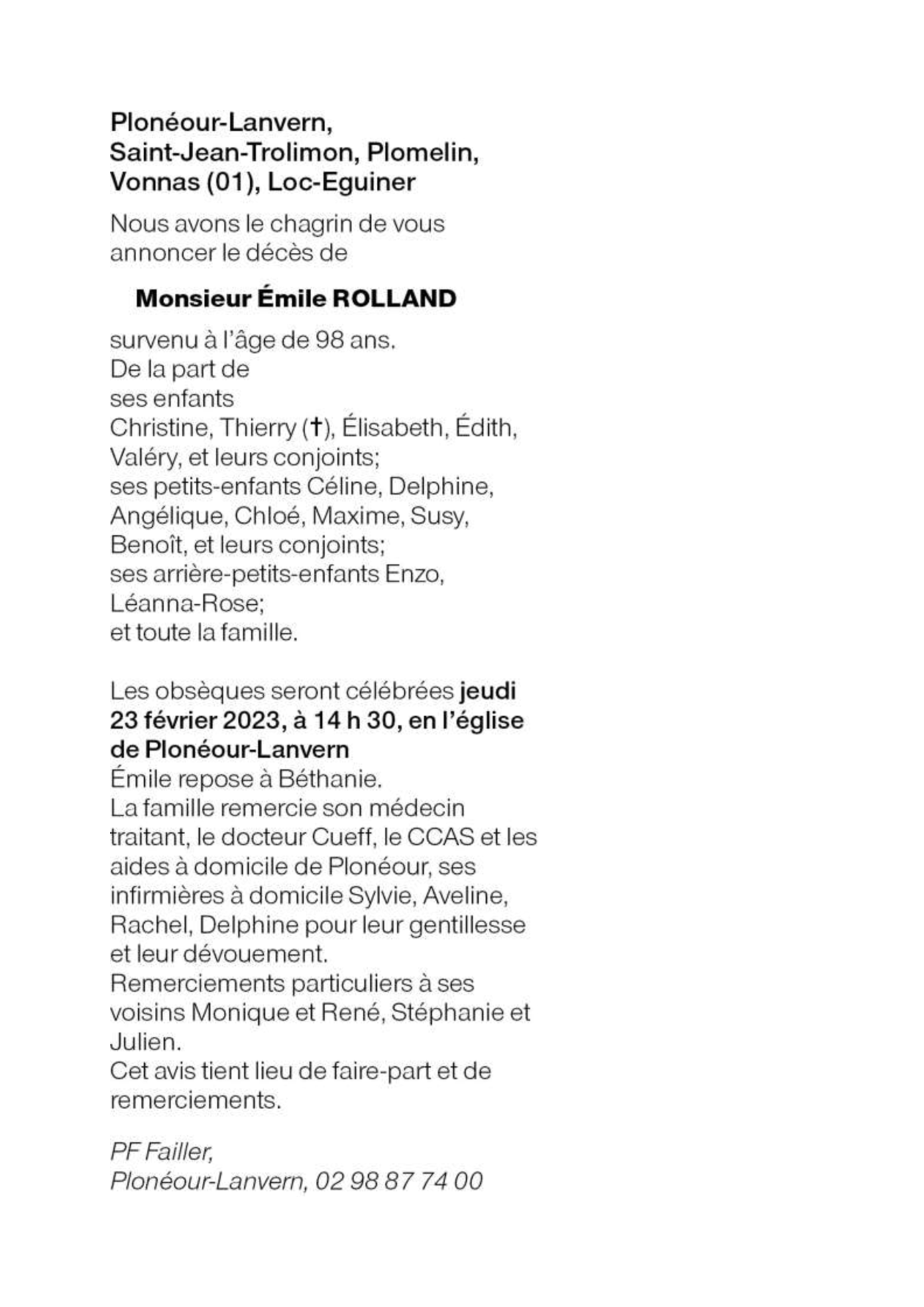 Image Annonce nécrologique