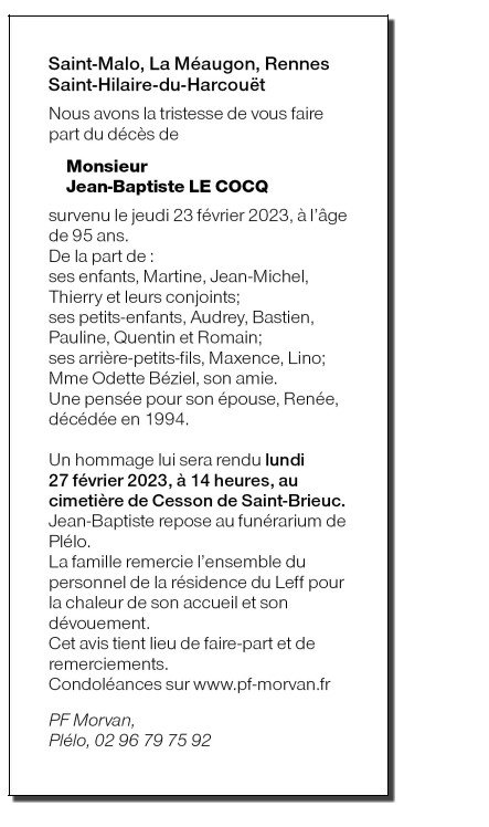 Image Annonce nécrologique