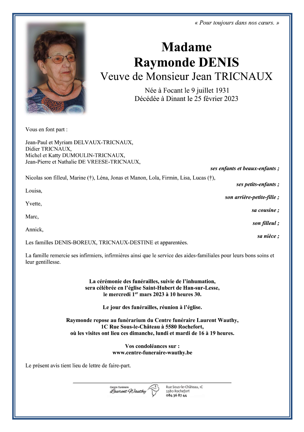 Image Annonce nécrologique