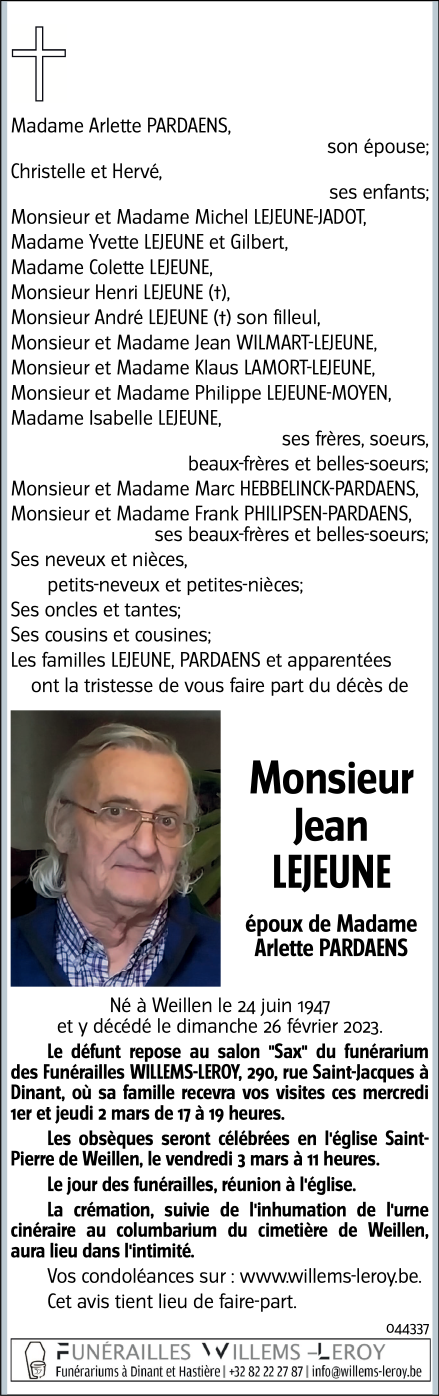 Image Annonce nécrologique