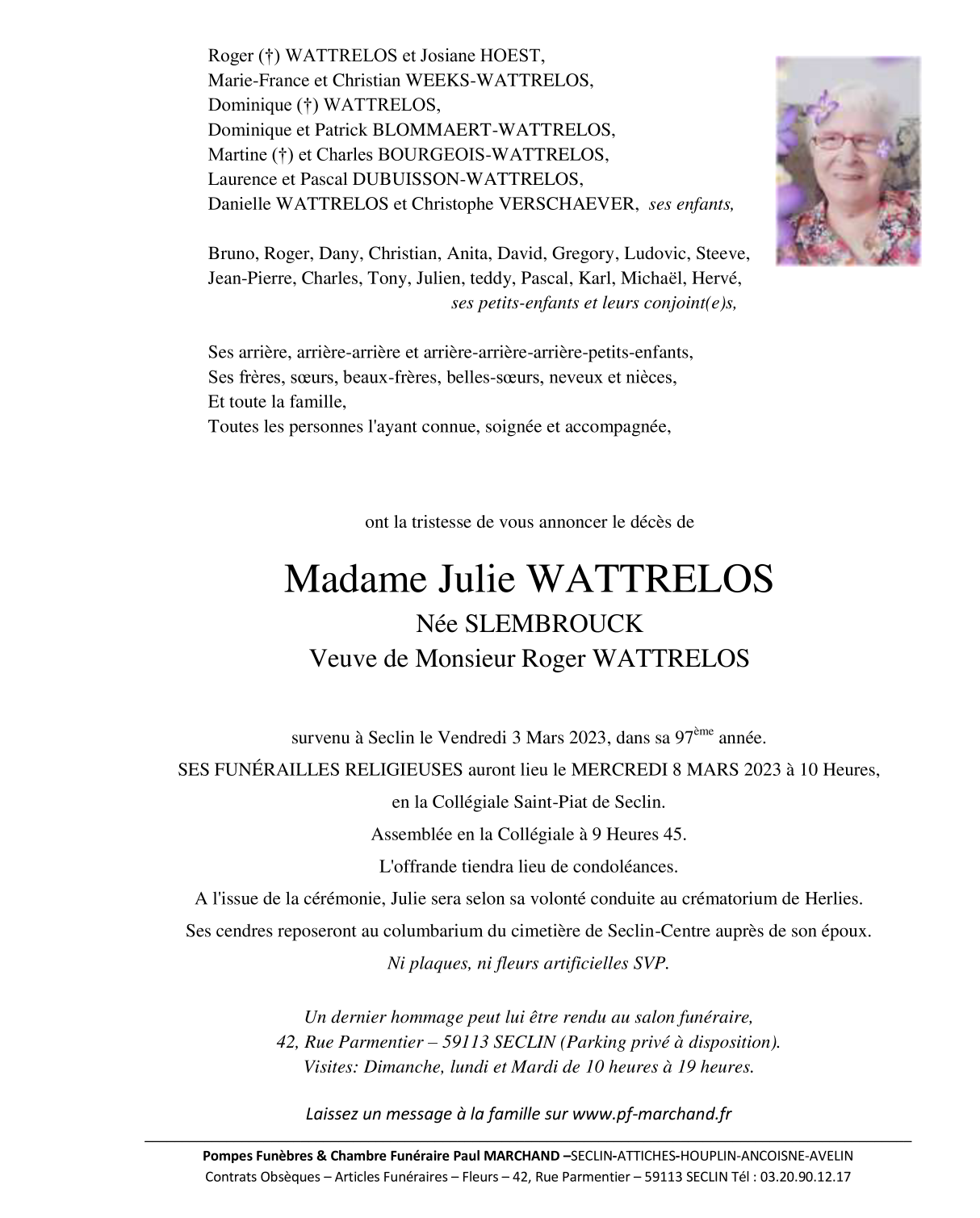 Image Pour voir le faire-part de Julie Cliquez-ici
