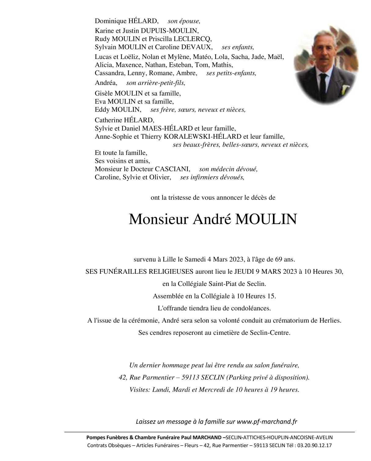 Image Pour voir le faire-part d'André Cliquez-ici