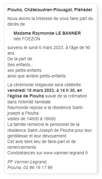 Image Annonce nécrologique