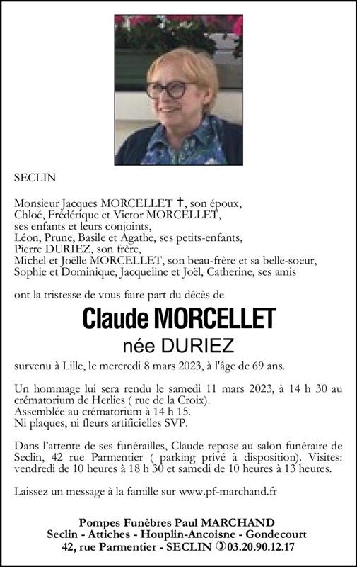 Image Pour voir le faire-part de Claude Cliquez-ici