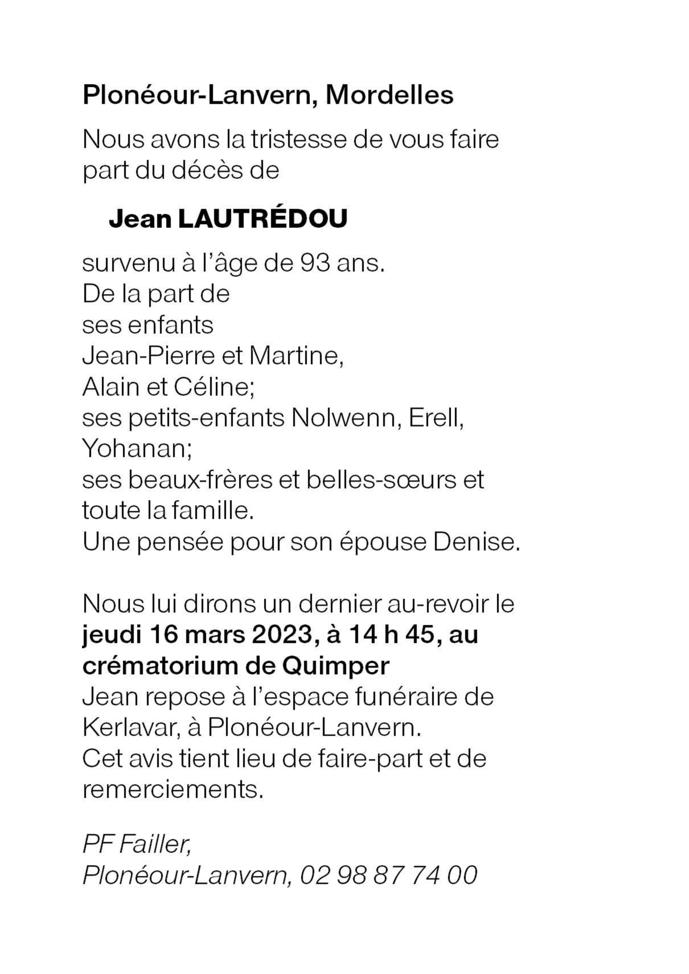 Image Annonce nécrologique