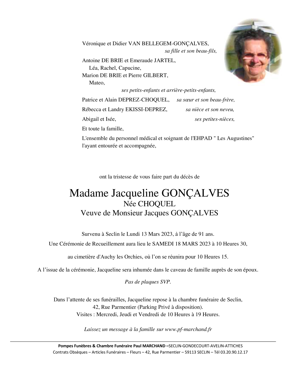Image Pour voir le faire-part de Jacqueline Cliquez-ici