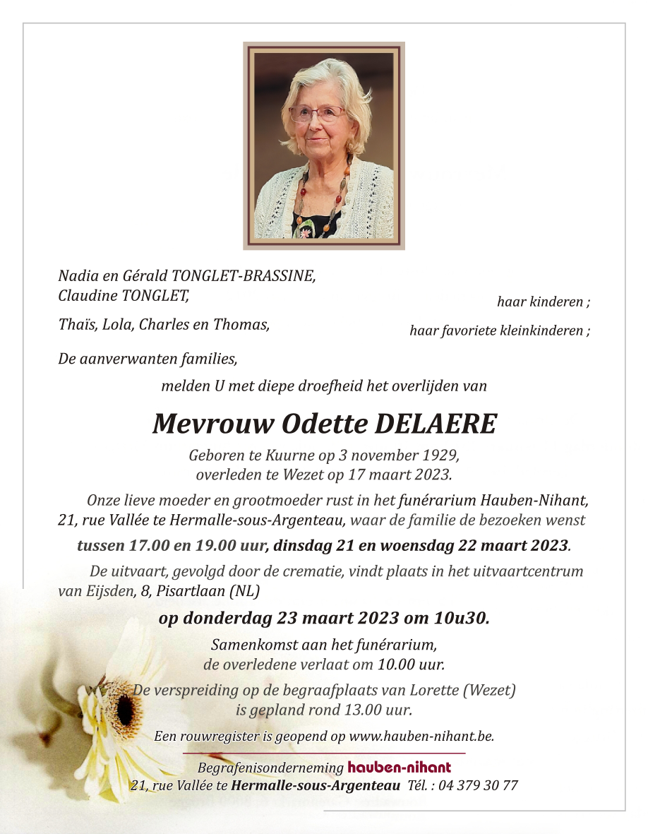 Image Annonce nécrologique NL
