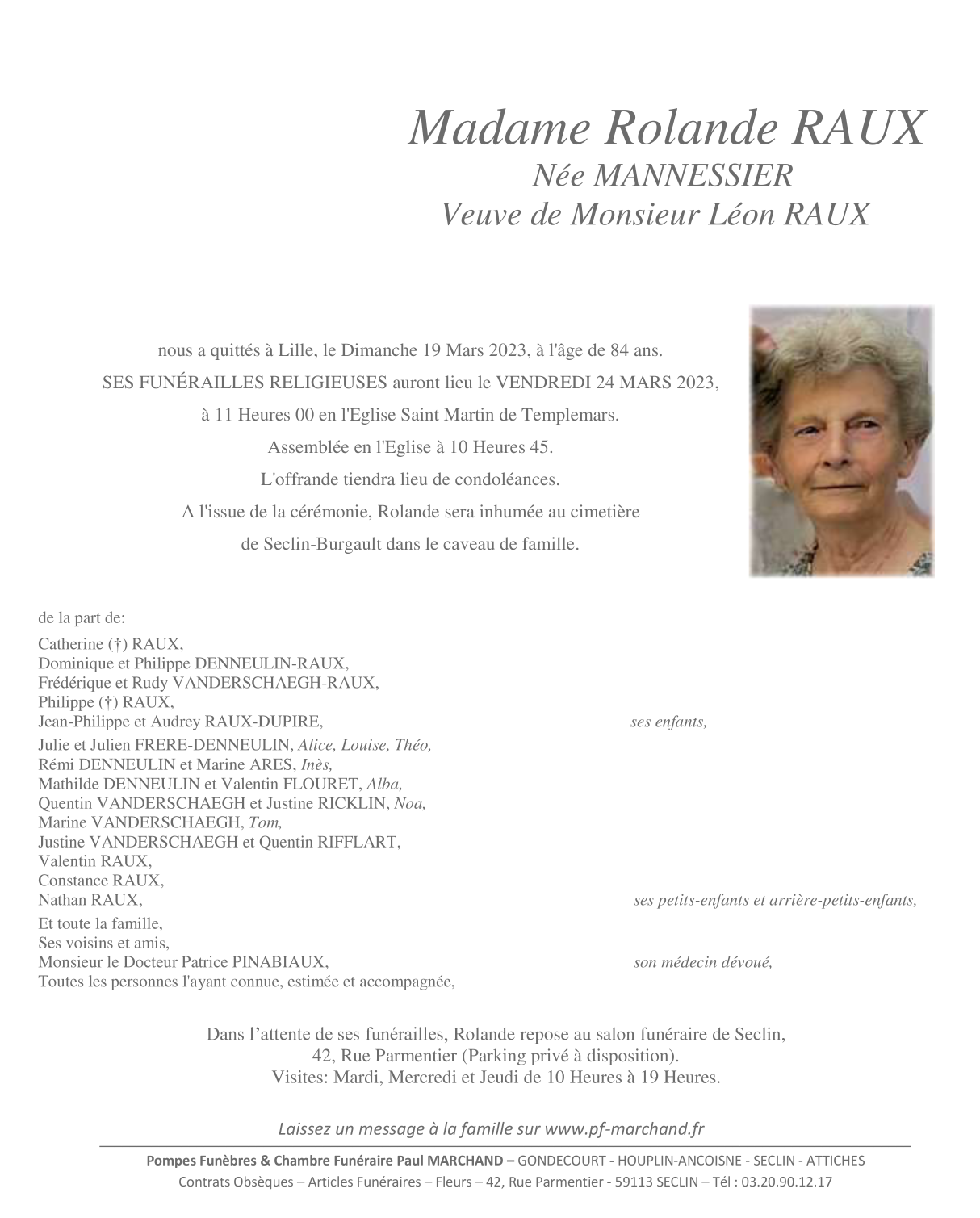 Image Pour voir le faire-part de Rolande Cliquez-ici