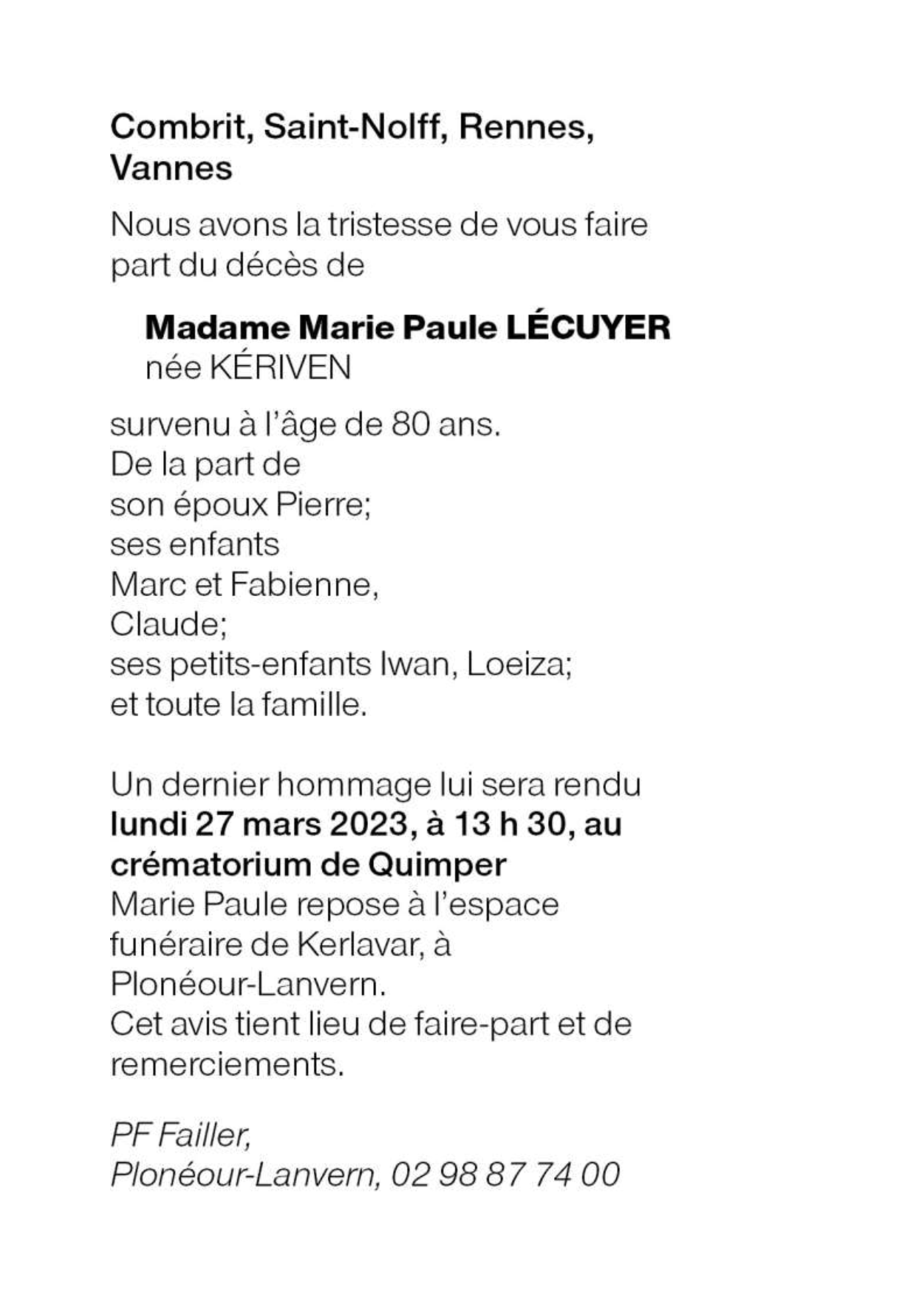 Image Annonce nécrologique