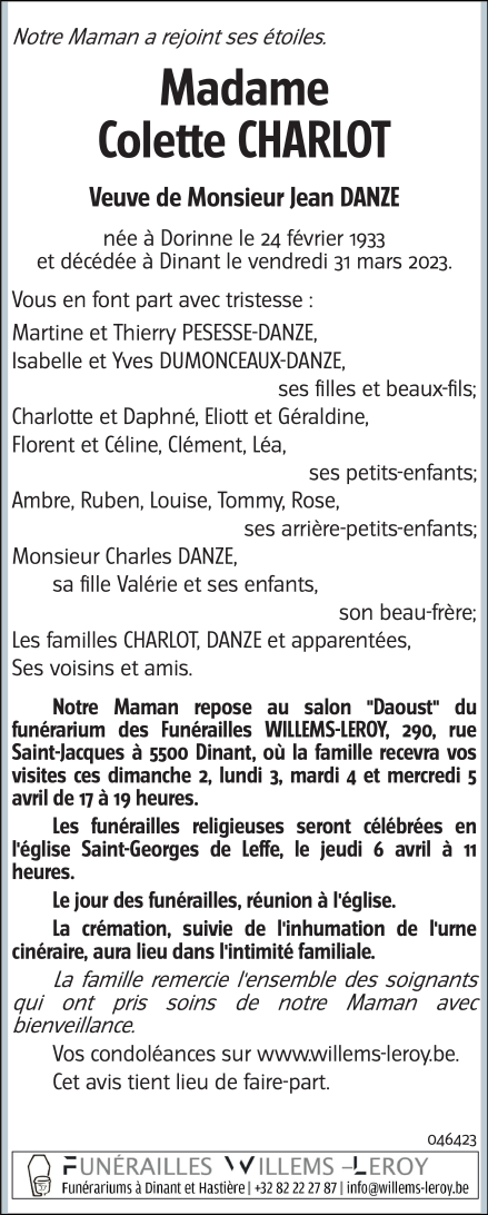 Image Annonce nécrologique