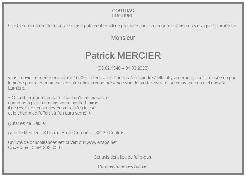 Image Annonce nécrologique