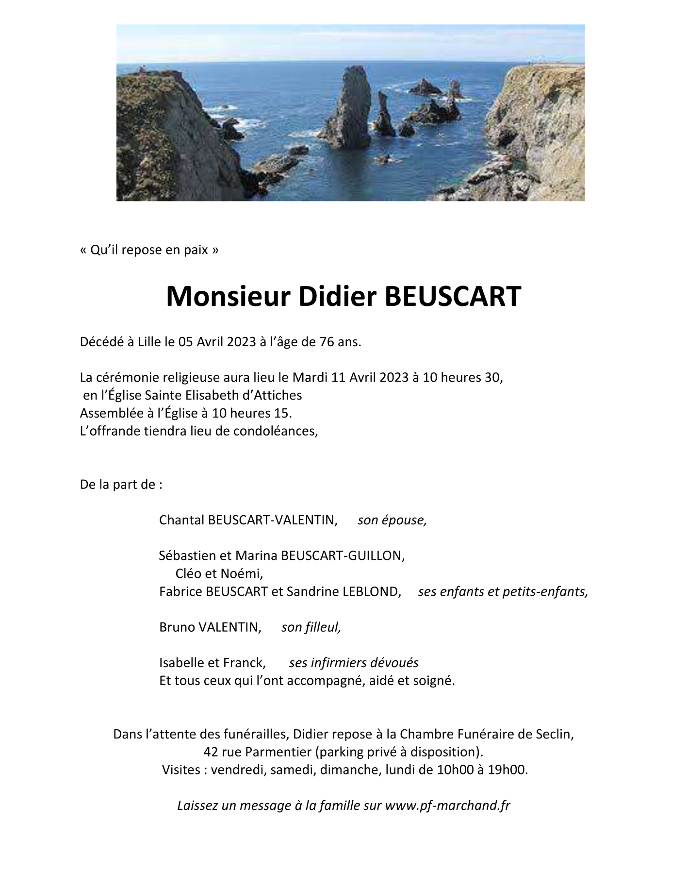 Image Pour voir le faire-part de Didier Cliquez-ici