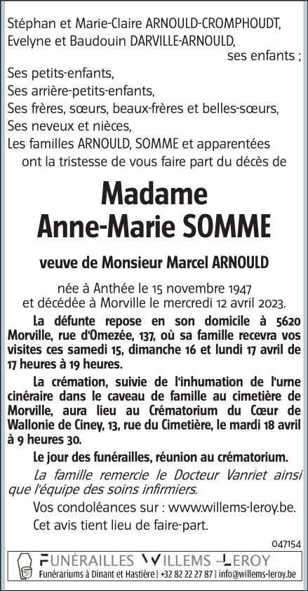 Image Annonce nécrologique